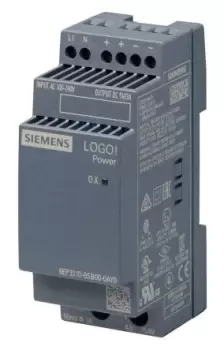 Siemens LOGO!POWER Switch Mode DIN Rail Power Supply 230V ac Input, 5V dc Output, 3A 15W