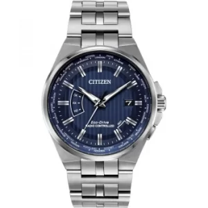 Mens Citizen Eco-drive World Perpetual A.T Radio Controlled Stainless Steel Watch
