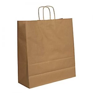 Purely Packaging Vita Twist Handle Paper Bag 350 (W) x 440 (H) x 180 (D) mm Brown Pack of 150