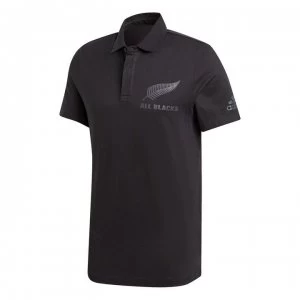 adidas All Blacks Support Polo Shirt Mens - Black