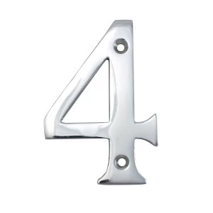 Select Hardware Chrome House Number 4