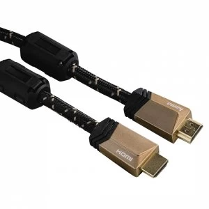 Hama Premium HDMI Cable with Ethernet, plug - plug, ferrite, metal, 1.5 m