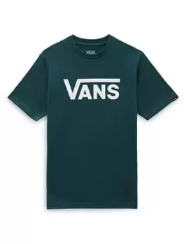 Boys, Vans Classic Flying V Kids T-Shirt - Teal, Size 14 Years=Xl