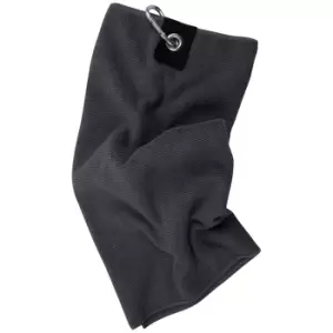Towel City Microfibre Golf Towel (One Size) (Steel Grey)