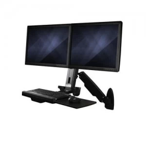 Up to 24" Sit Stand Dual Monitor WM