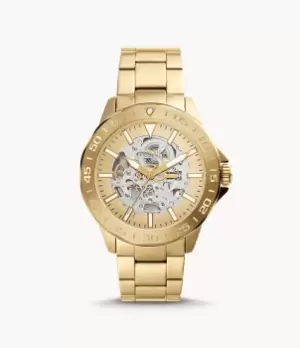 Fossil Men Bannon Automatic Gold-Tone Stainless Steel Watch