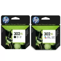 HP 302XL Black and Tri Colour Ink Cartridge