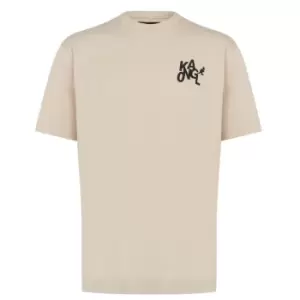Kangol Chest Logo T Shirt Mens - Grey