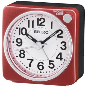 Seiko Bedside Alarm Clock - Red