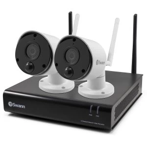 Swann 4 Channel WiFi Security System: NVW-490 NVR + 2 x WiFi Thermal Sensing Cameras