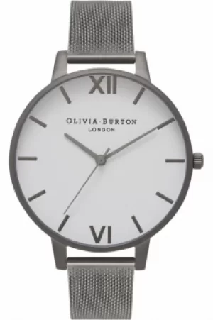 Ladies Olivia Burton Big White Dial Watch OB16BDW06