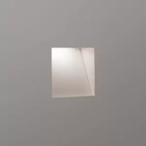 Borgo Mini LED Indoor Trimless Recessed Marker Wall Light Matt White