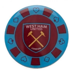 West Ham United FC Poker Chip Badge