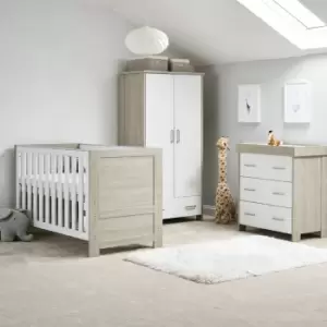 OBaby Nika 3 Piece Room Set Grey Wash and White
