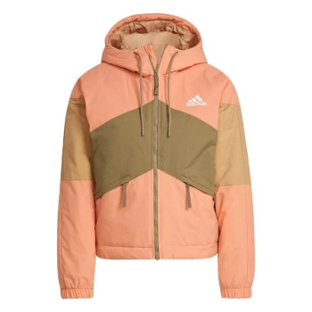 adidas Back to Sport Hooded Insulated Jacket Womens - Ambient Blush