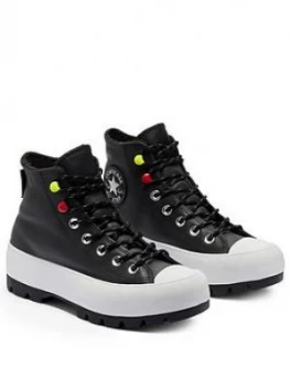 Converse All Star Lugged - Black, Size 3, Women