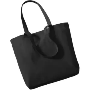 Westford Mill Organic Cotton Shopper Bag - 16 Litres (One Size) (Black) - Black