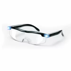 JML Mighty Sight USB Rechargeable LED Magnifying Eyewear - Clear/Black