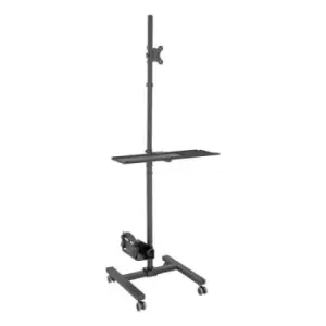 Tripp Lite DMCS1732S Mobile Workstation with Monitor Mount - For 17" to 32" Displays Height Adjustable