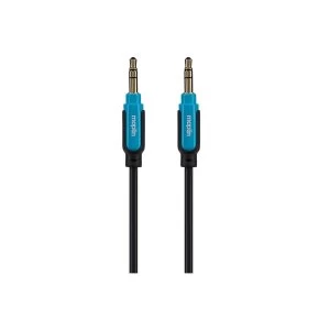 Maplin Premium 3.5mm Stereo Auxiliary Audio 3 Pole Jack Plug Cable 3m Black