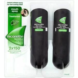 Nicorette 1mg QuickMist Fresh Mint Mouth Spray Duo Pack