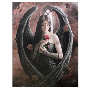 Small Angel Rose Canvas Picture by Anne Stokes