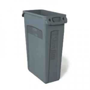 Rubbermaid Slim Jim Grey Venting Channel Container 87 Litre 3540-60-GR