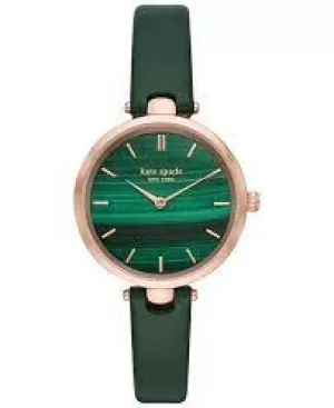 Kate Spade New York Womens Holland Two-Hand Leather Watch - Green