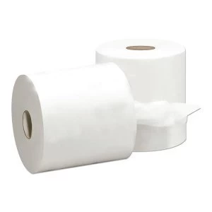 5 Star Facilities Centrefeed Tissues Refill for Jumbo Dispenser Single ply L300m x W200mm White Pack of 6