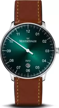 MeisterSinger Watch Neo 40 Green Sunburst