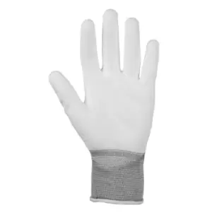 Glenwear PU Work Gloves (Pack of 12) (One Size) (White)