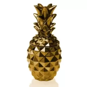Concrete Pineapple Candle &ndash; Gold