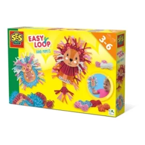 SES CREATIVE Childrens Easy Loop Hand Puppets, Unisex, Three to Six Years, Multi-colour (14644)