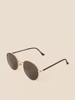 Accessorize Round Metal Frame Sunglasses