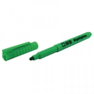 Whitecroft Green Highlighter Pens Pack of 10 WX93202