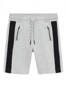 Mango Boys Side Stripe Jersey Shorts - Grey