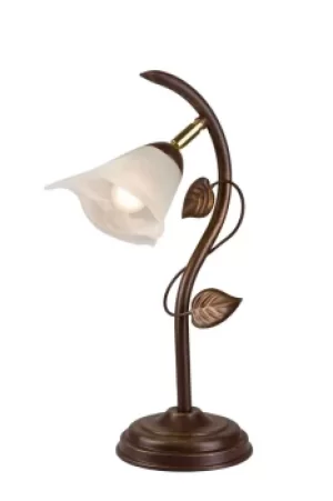 Bluszcz Table Lamp With Shade Brown, 4x E14