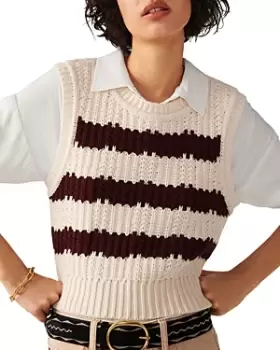 ba & sh Soju Striped Knit Sweater