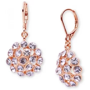 Ladies Anne Klein Gold Plated Cluster Earrings