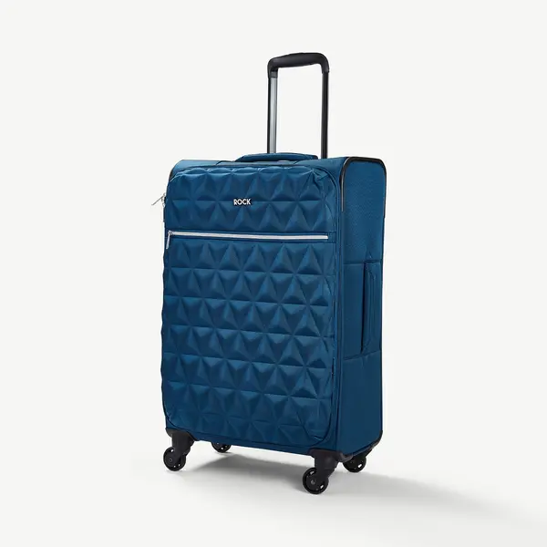 Rock Luggage Jewel Soft Suitcase, Medium, Blue