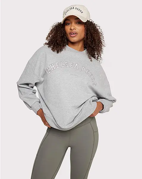 Chelsea Peers Chelsea Peers Branded Sweatshirt Grey Female 16 QV45504