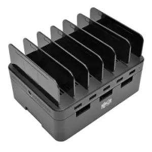 Tripp Lite 5-Port USB Charging Station with Built-In Device Storage 12V 4A (48W) USB Charger Output
