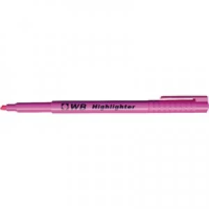 Whitecroft Pink Highlighter Pens Pack of 10 WX93204