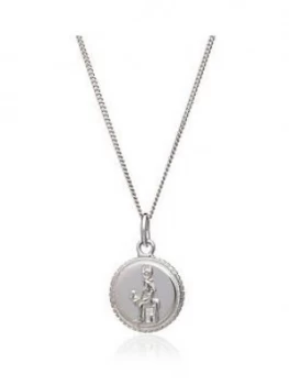 Rachel Jackson London Sterling Silver Queen Of Revelery Coin Pendant Necklace