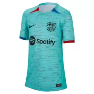 Nike Barcelona Third Shirt 2023 2024 Juniors - Blue