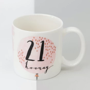 Luxe Porcelain Female Birthday Mug - 21