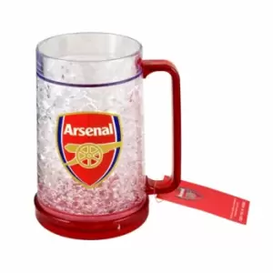 Arsenal FC Official Football Crest Design Freezer Mug (One Size) (Clear/Red)
