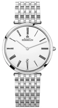 Michel Herbelin Mens Epsilon Extra Flat Stainless Watch