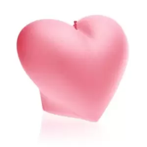 Heart Smooth Candle &ndash; Pink