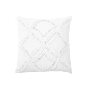 Peri Home Metallic Chenille Cushion 45cm x 45cm, White